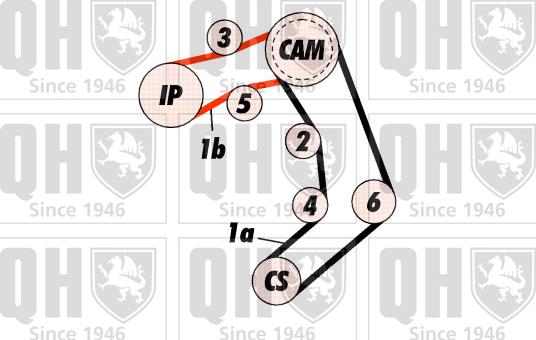 Quinton Hazell QBK443 - Komplet zupčastog remena www.molydon.hr