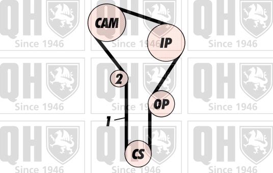 Quinton Hazell QBK100P - Komplet zupčastog remena www.molydon.hr