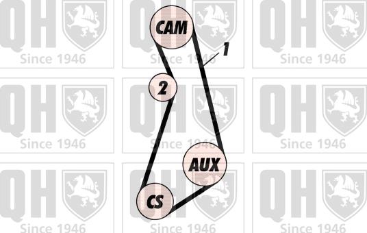 Quinton Hazell QBK131P - Komplet zupčastog remena www.molydon.hr