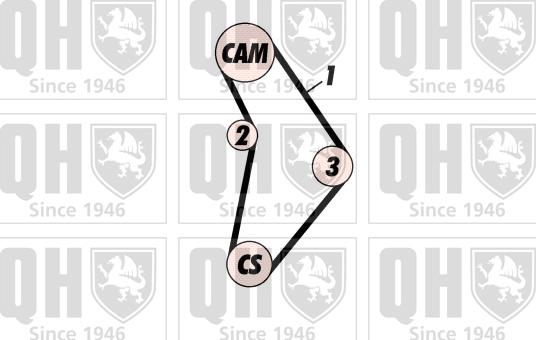 Quinton Hazell QBK128P - Komplet zupčastog remena www.molydon.hr