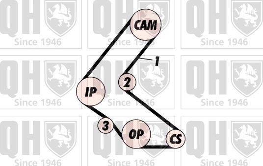 Quinton Hazell QBK170 - Komplet zupčastog remena www.molydon.hr