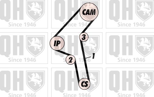 Quinton Hazell QBK382 - Komplet zupčastog remena www.molydon.hr