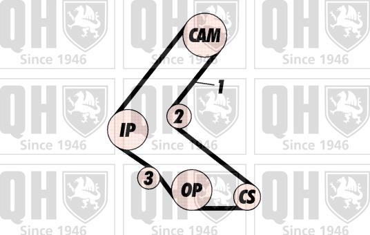 Quinton Hazell QBK338 - Komplet zupčastog remena www.molydon.hr