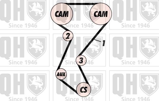 Quinton Hazell QBK248 - Komplet zupčastog remena www.molydon.hr