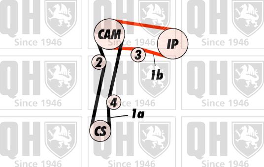 Quinton Hazell QBK256 - Komplet zupčastog remena www.molydon.hr