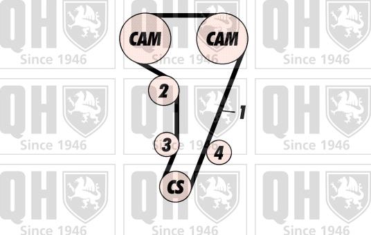 Quinton Hazell QBK253 - Komplet zupčastog remena www.molydon.hr