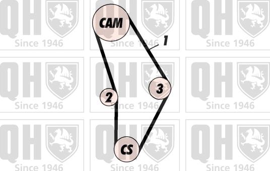 Quinton Hazell QBK287 - Komplet zupčastog remena www.molydon.hr