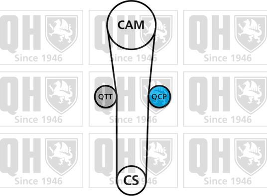Quinton Hazell QBK239 - Komplet zupčastog remena www.molydon.hr