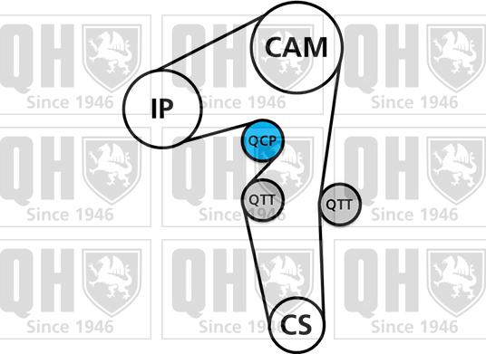 Quinton Hazell QBK798 - Komplet zupčastog remena www.molydon.hr