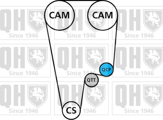 Quinton Hazell QBK767 - Komplet zupčastog remena www.molydon.hr