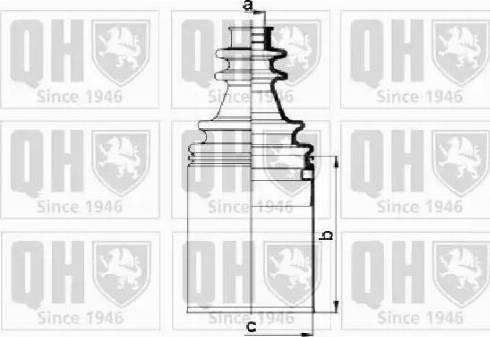 Quinton Hazell QJB952 - Manžeta, Pogonska osovina www.molydon.hr