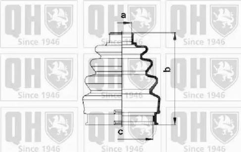 Quinton Hazell QJB403 - Manžeta, Pogonska osovina www.molydon.hr