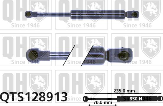 Quinton Hazell QTS128913 - Plinski amortizer, hauba motora www.molydon.hr