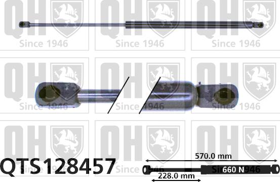 Quinton Hazell QTS128457 - Plinski amortizer, prtljaznik/utovarni prostor www.molydon.hr