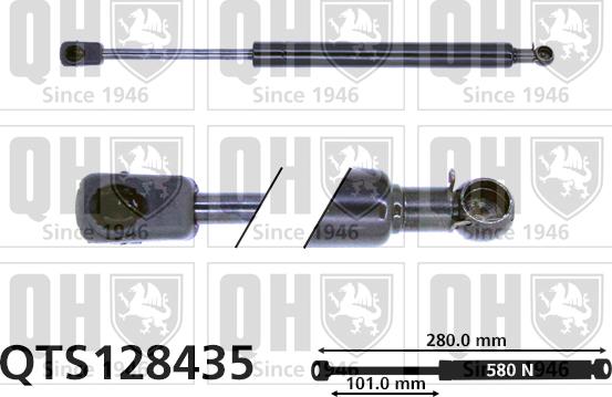 Quinton Hazell QTS128435 - Plinski amortizer, prtljaznik/utovarni prostor www.molydon.hr