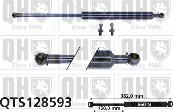 Quinton Hazell QTS128593 - Plinski amortizer, prtljaznik/utovarni prostor www.molydon.hr