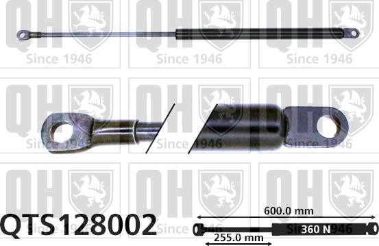 Quinton Hazell QTS128002 - Plinski amortizer, prtljaznik/utovarni prostor www.molydon.hr