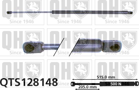 Quinton Hazell QTS128148 - Plinski amortizer, prtljaznik/utovarni prostor www.molydon.hr