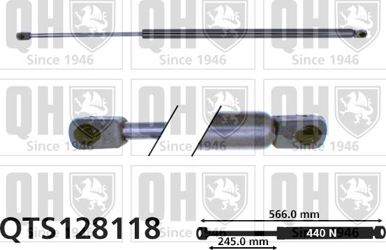 Quinton Hazell QTS128118 - Plinski amortizer, prtljaznik/utovarni prostor www.molydon.hr