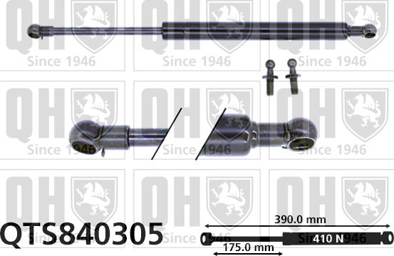 Quinton Hazell QTS840305 - Plinski amortizer, hauba motora www.molydon.hr