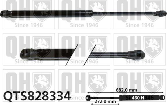 Quinton Hazell QTS828334 - Plinski amortizer, prtljaznik/utovarni prostor www.molydon.hr