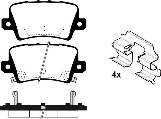 Japanparts JPP403 - Komplet Pločica, disk-kočnica www.molydon.hr