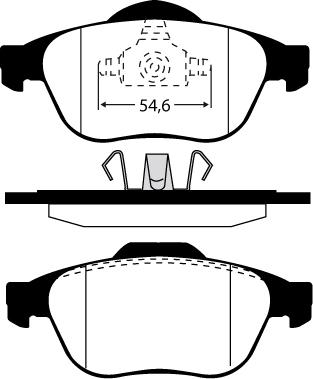 Spidan 32830 - Komplet Pločica, disk-kočnica www.molydon.hr