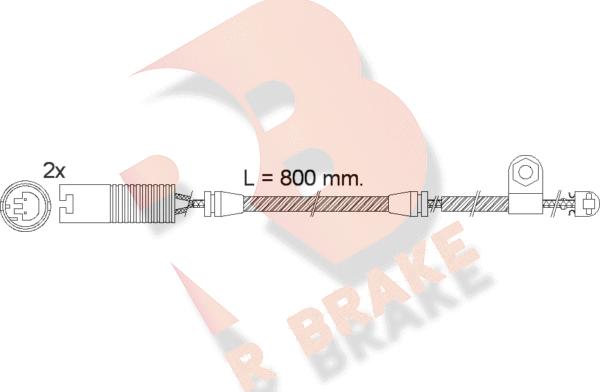 R Brake 610499RB - Signalni kontakt, trosenje kočione plocice www.molydon.hr