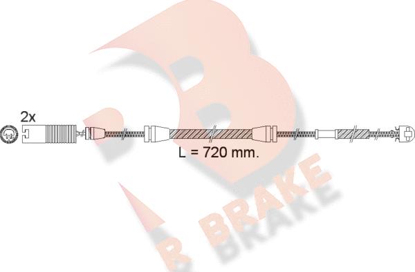 R Brake 610498RB - Signalni kontakt, trosenje kočione plocice www.molydon.hr