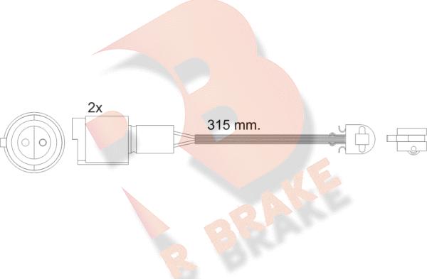 R Brake 610440RB - Signalni kontakt, trosenje kočione plocice www.molydon.hr