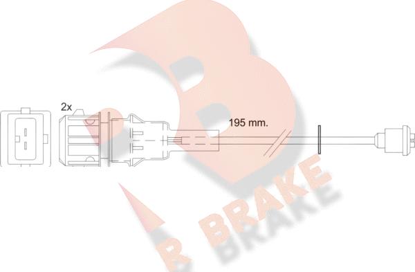 R Brake 610443RB - Signalni kontakt, trosenje kočione plocice www.molydon.hr