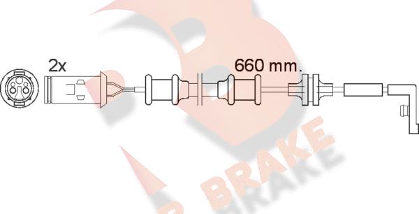 R Brake 610447RB - Signalni kontakt, trosenje kočione plocice www.molydon.hr