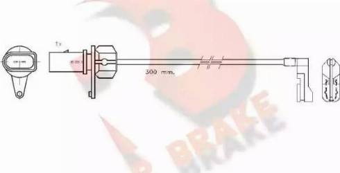 R Brake 610459RB - Signalni kontakt, trosenje kočione plocice www.molydon.hr