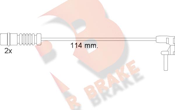 R Brake 610454RB - Signalni kontakt, trosenje kočione plocice www.molydon.hr