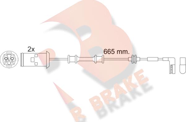 R Brake 610451RB - Signalni kontakt, trosenje kočione plocice www.molydon.hr