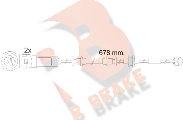 R Brake 610452RB - Signalni kontakt, trosenje kočione plocice www.molydon.hr