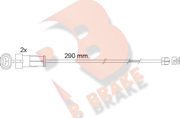 R Brake 610468RB - Signalni kontakt, trosenje kočione plocice www.molydon.hr