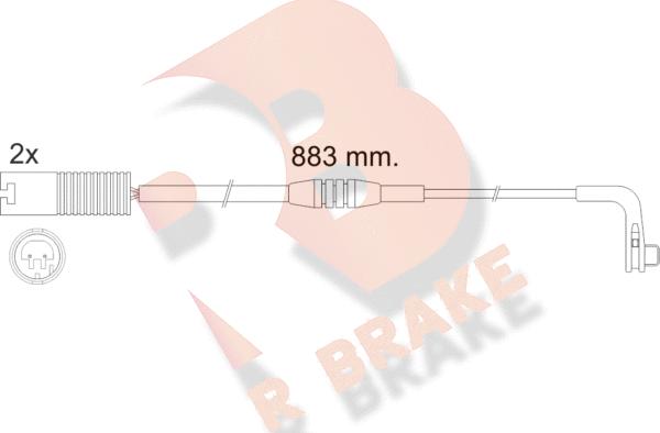 R Brake 610480RB - Signalni kontakt, trosenje kočione plocice www.molydon.hr