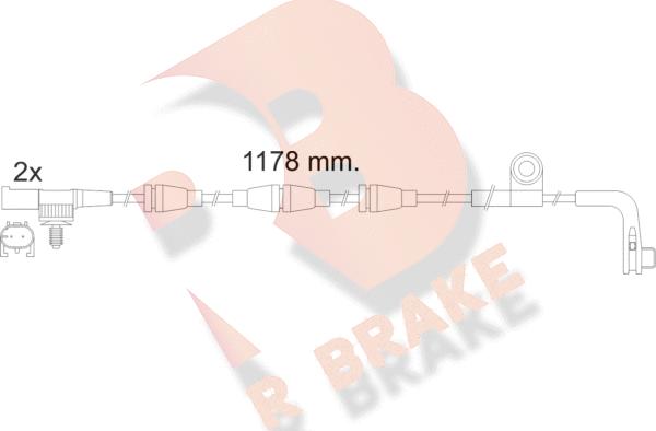 R Brake 610481RB - Signalni kontakt, trosenje kočione plocice www.molydon.hr