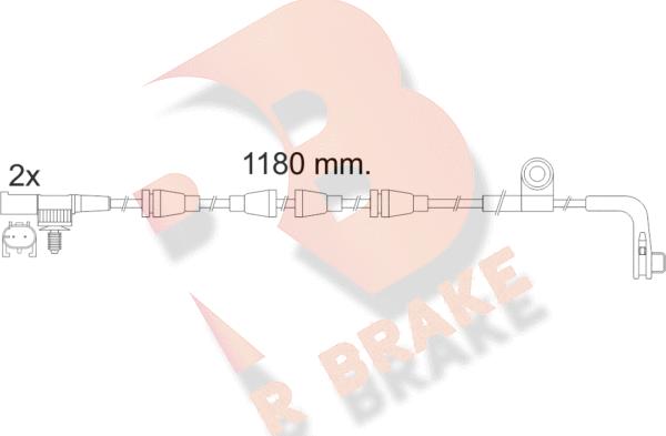 R Brake 610482RB - Signalni kontakt, trosenje kočione plocice www.molydon.hr