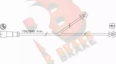 R Brake 610435RB - Signalni kontakt, trosenje kočione plocice www.molydon.hr