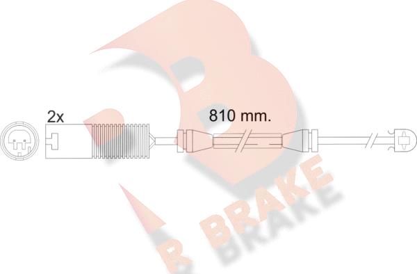 R Brake 610425RB - Signalni kontakt, trosenje kočione plocice www.molydon.hr