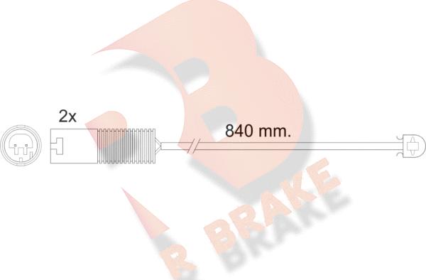 R Brake 610426RB - Signalni kontakt, trosenje kočione plocice www.molydon.hr