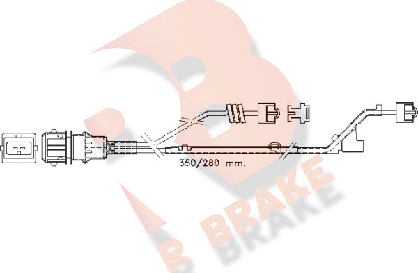 R Brake 610423RB - Signalni kontakt, trosenje kočione plocice www.molydon.hr