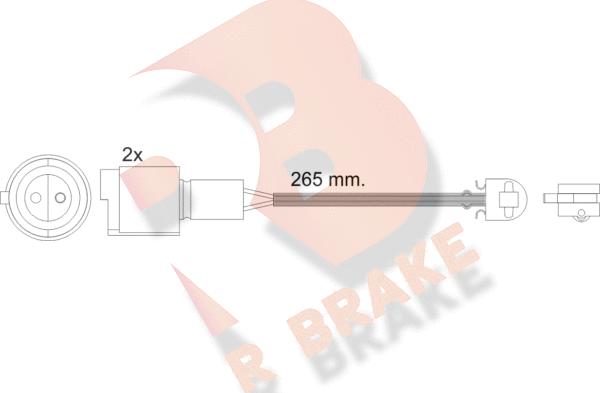 R Brake 610427RB - Signalni kontakt, trosenje kočione plocice www.molydon.hr