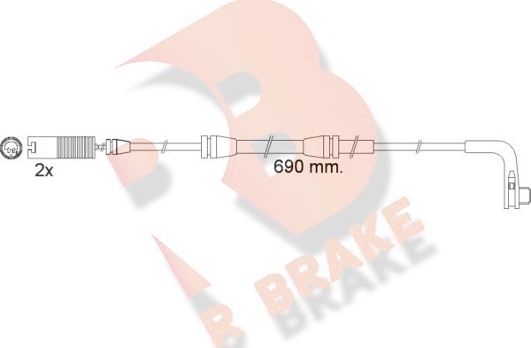 R Brake 610479RB - Signalni kontakt, trosenje kočione plocice www.molydon.hr