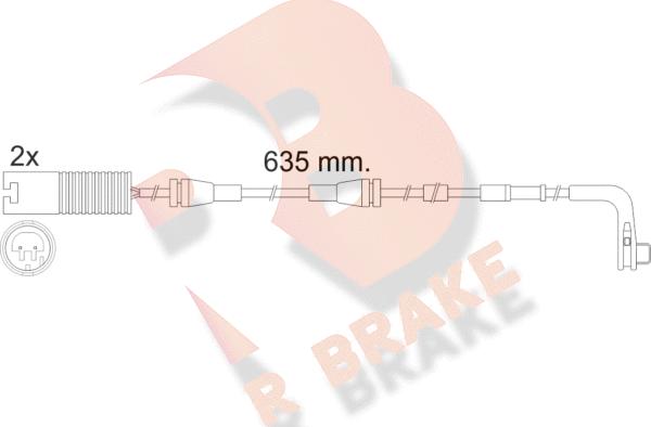 R Brake 610474RB - Signalni kontakt, trosenje kočione plocice www.molydon.hr