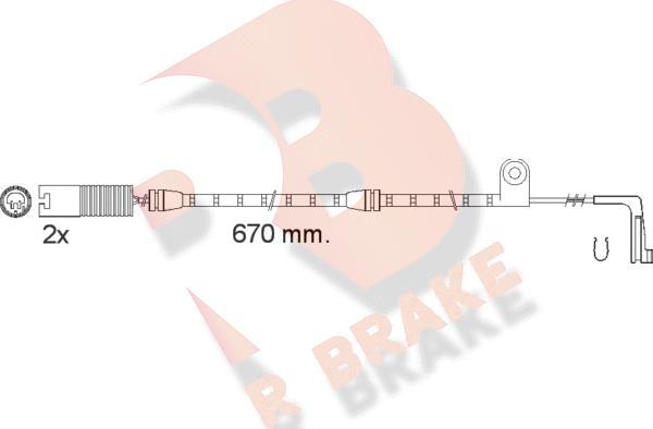 R Brake 610478RB - Signalni kontakt, trosenje kočione plocice www.molydon.hr