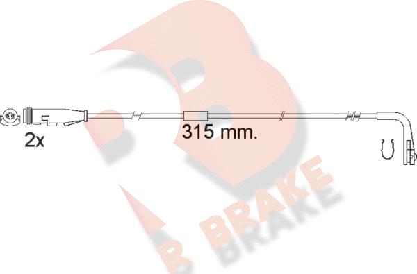 R Brake 610549RB - Signalni kontakt, trosenje kočione plocice www.molydon.hr