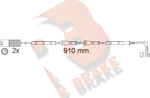 R Brake 610540RB - Signalni kontakt, trosenje kočione plocice www.molydon.hr